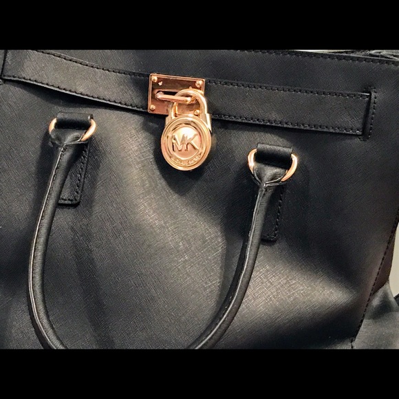 Authentic Michael Kors Hamilton Satchel Leather! - Picture 9 of 16